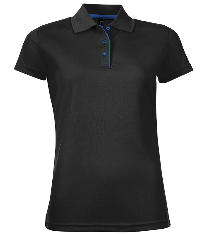 SOL'S SOL'S Ladies Performer Piqué Polo Shirt in BLK