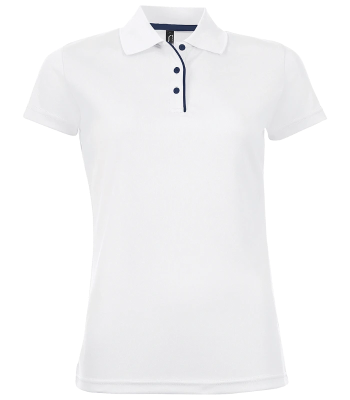 SOL'S SOL'S Ladies Performer Piqué Polo Shirt in WHI
