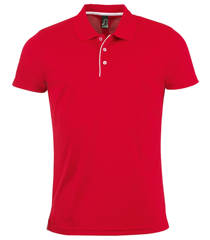 SOL'S SOL'S Performer Piqué Polo Shirt in RED