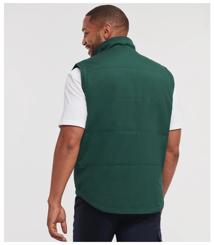 Russell Athletic Russell Athletic Gilet in Bottle Green