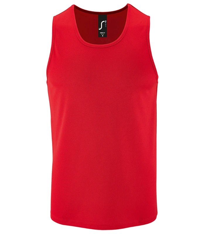 SOL'S SOL'S Sporty Performance Tank Top in RED