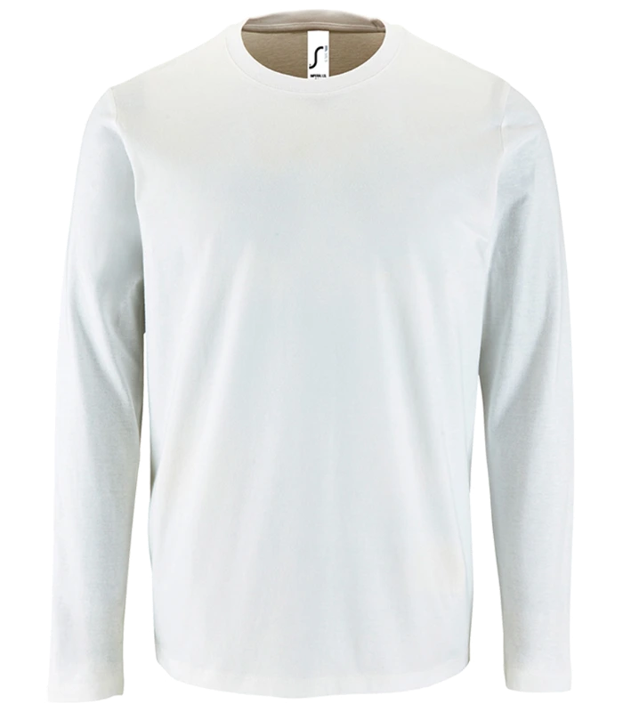 SOL'S SOL'S Imperial Long Sleeve T-Shirt in WHI