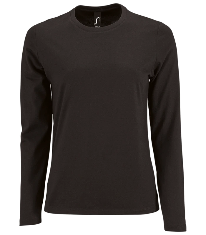 SOL'S SOL'S Ladies Imperial Long Sleeve T-Shirt in DBK
