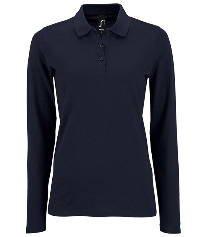 SOL'S SOL'S Ladies Perfect Long Sleeve Piqué Polo Shirt in FNA