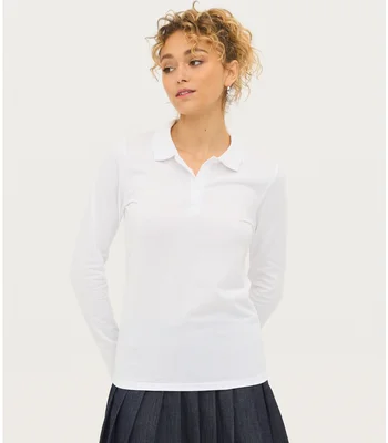 SOL'S SOL'S Ladies Perfect Long Sleeve Piqué Polo Shirt in FNA