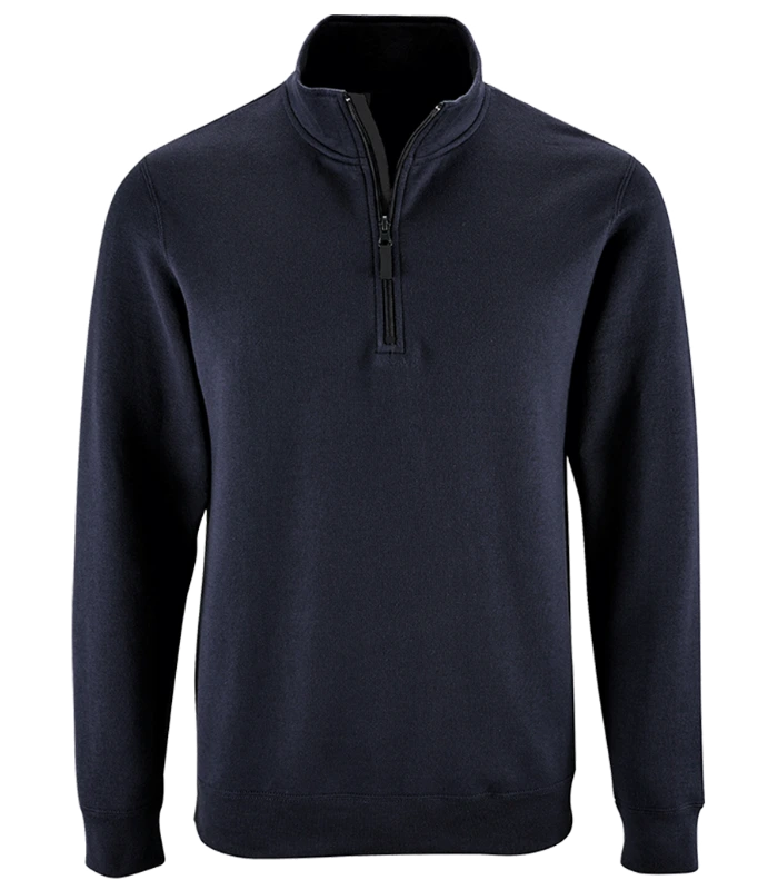 SOL'S SOL'S Stan Contrast Zip Neck Sweatshirt in FNA