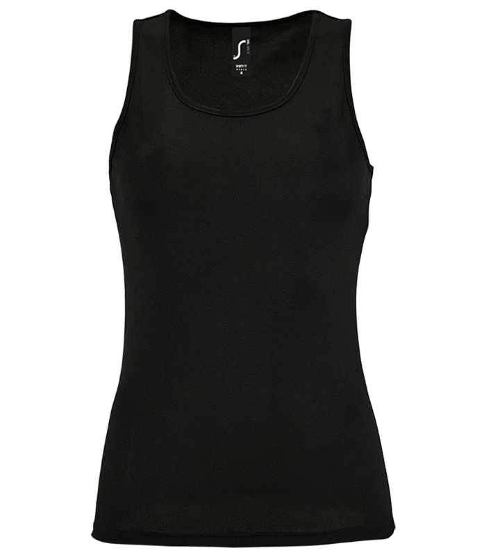 SOL'S SOL'S Ladies Sporty Performance Tank Top in BLK