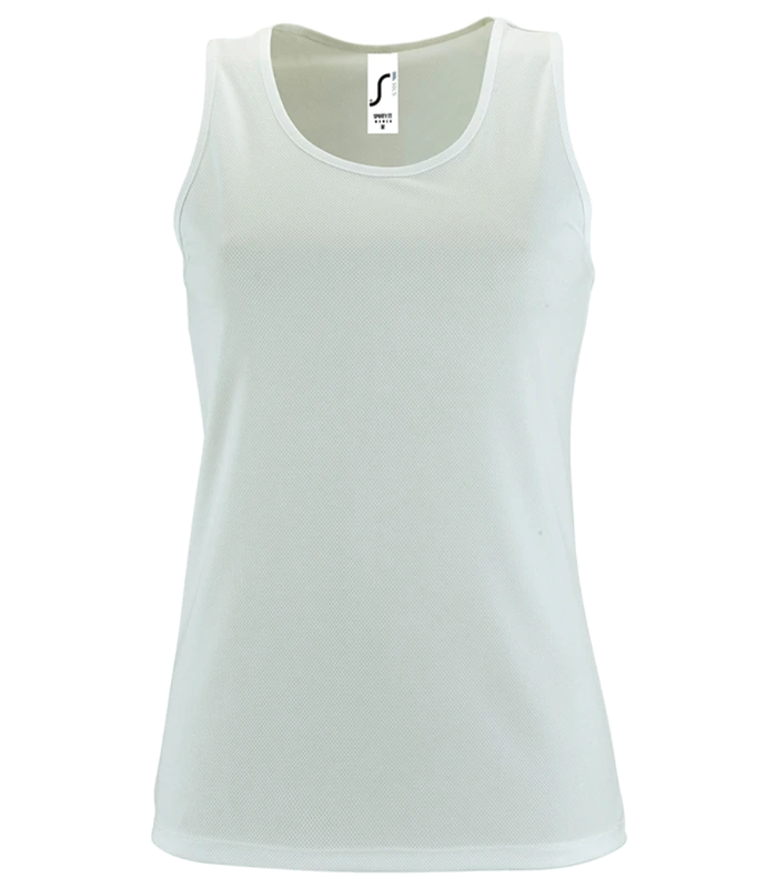 SOL'S SOL'S Ladies Sporty Performance Tank Top in WHI