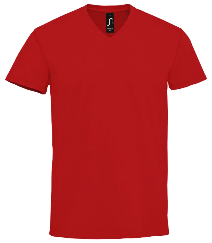 SOL'S SOL'S Imperial V Neck T-Shirt in RED