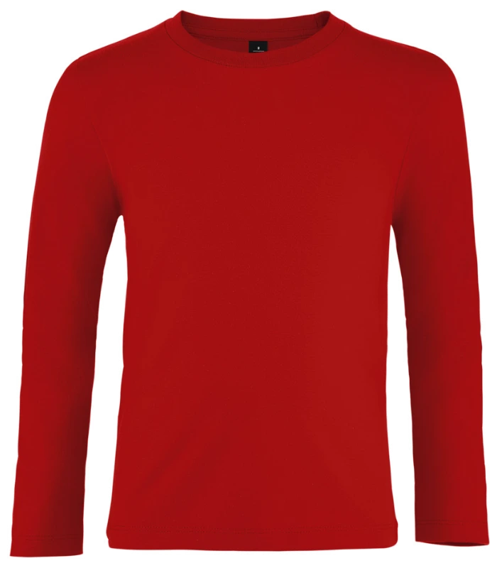 SOL'S SOL'S Kids Imperial Long Sleeve T-Shirt in RED