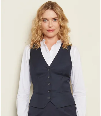 NEOBLU NEOBLU Ladies Max Suit Waistcoat in Deep Black