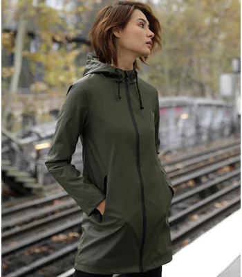 NEOBLU NEOBLU Ladies Antoine Wax Parka Jacket in Deep Black