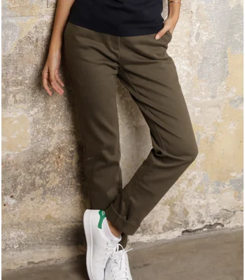 NEOBLU NEOBLU Ladies Gustave Chino Trousers in Deep Black