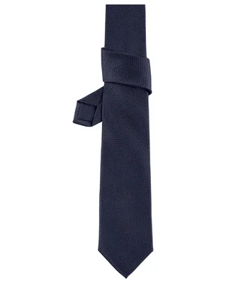 NEOBLU NEOBLU Teodor Plain Jacquard Tie in Night Blue