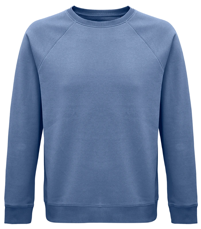 SOL'S SOL'S Unisex Space Organic Raglan Sweatshirt in BLU