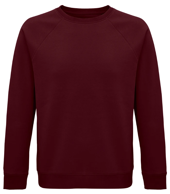 SOL'S SOL'S Unisex Space Organic Raglan Sweatshirt in BUR