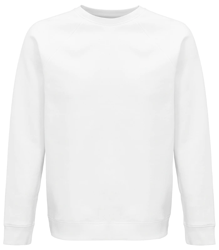 SOL'S SOL'S Unisex Space Organic Raglan Sweatshirt in WHI