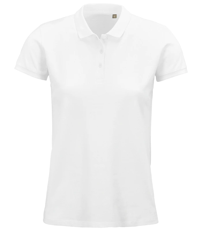 SOL'S SOL'S Ladies Planet Organic Piqué Polo Shirt in WHI