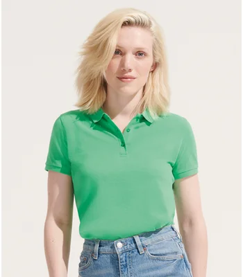 SOL'S SOL'S Ladies Planet Organic Piqué Polo Shirt in SPG