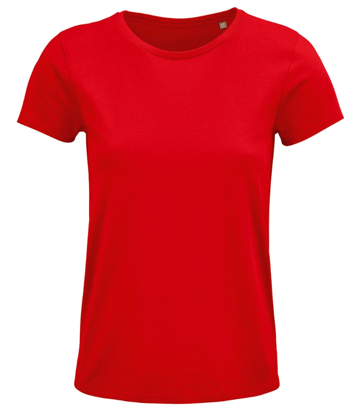 SOL'S SOL'S Ladies Crusader Organic T-Shirt in RED