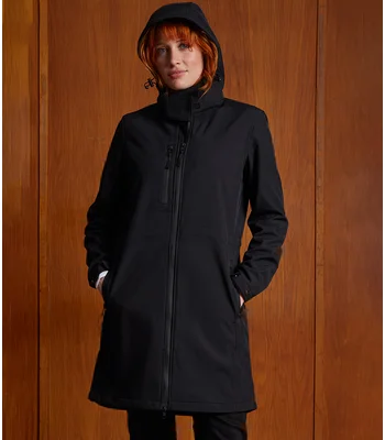 NEOBLU NEOBLU Ladies Achille Long Soft Shell Jacket in Deep Black