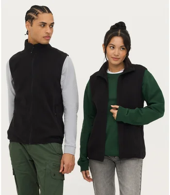 SOL'S SOL'S Unisex Factor Recycled Micro Fleece Bodywarmer in RED