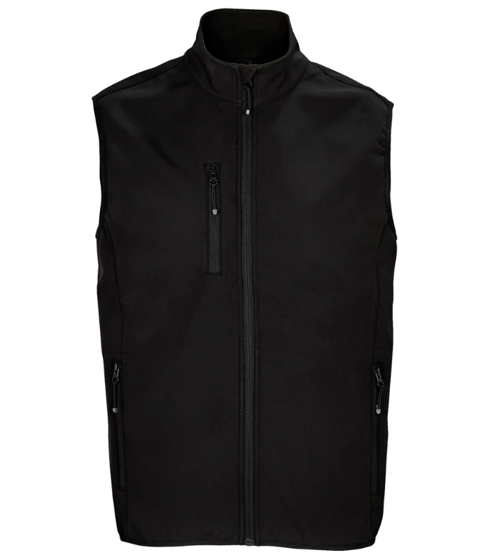 SOL'S SOL'S Falcon Recycled Soft Shell Bodywarmer in BLK