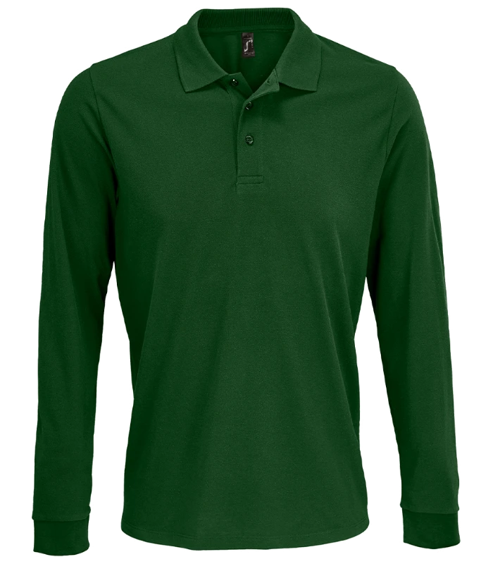 SOL'S SOL'S Unisex Prime Long Sleeve Piqué Polo Shirt in BOT
