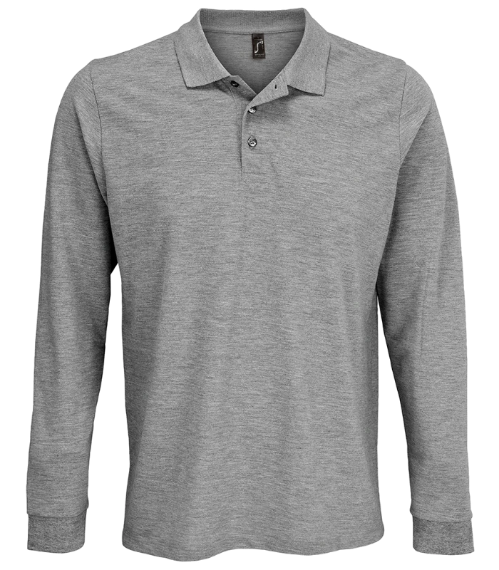 SOL'S SOL'S Unisex Prime Long Sleeve Piqué Polo Shirt in GYM