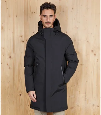 NEOBLU NEOBLU Alfi Warm Parka Jacket in Deep Black