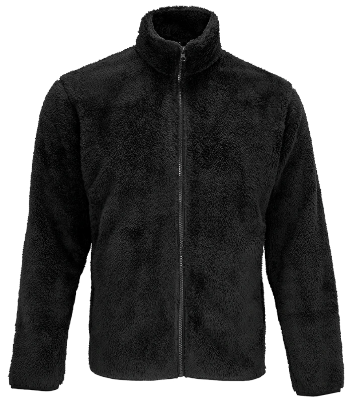SOL'S SOL'S Unisex Finch Fluffy Jacket in BLK