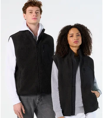 SOL'S SOL'S Unisex Fury Sherpa Bodywarmer in CAG/B