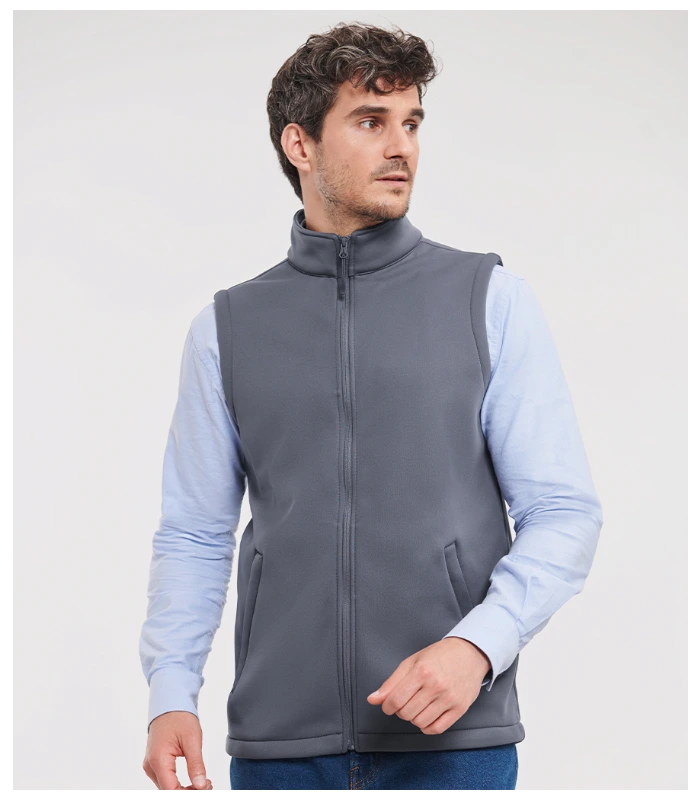 Russell Athletic Russell Athletic Smart Soft Shell Gilet in Convoy Grey