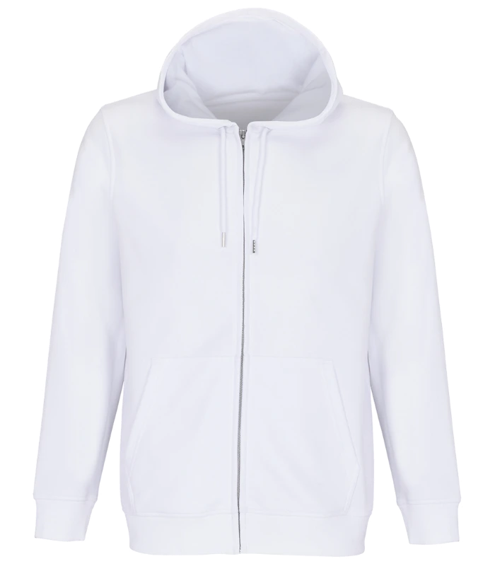 SOL'S SOL'S Unisex Calipso Eco-Friendly Full Zip Hoodie in WHI