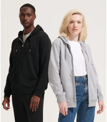 SOL'S SOL'S Unisex Calipso Eco-Friendly Full Zip Hoodie in BLK