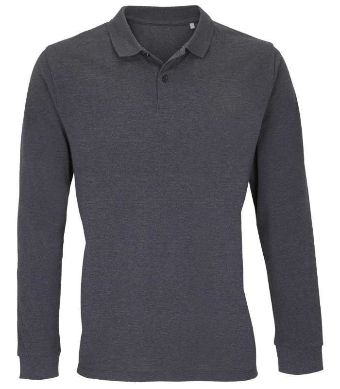 SOL'S SOL'S Unisex Planet Long Sleeve Piqué Polo Shirt in CHM