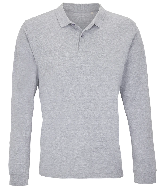 SOL'S SOL'S Unisex Planet Long Sleeve Piqué Polo Shirt in GYM