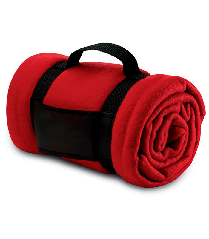 SOL'S SOL'S Stavenger Plaid Fleece Blanket in RED