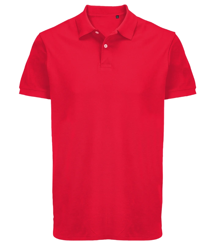 SOL'S SOL'S Unisex Pacific Twin Piqué Polo Shirt in RED