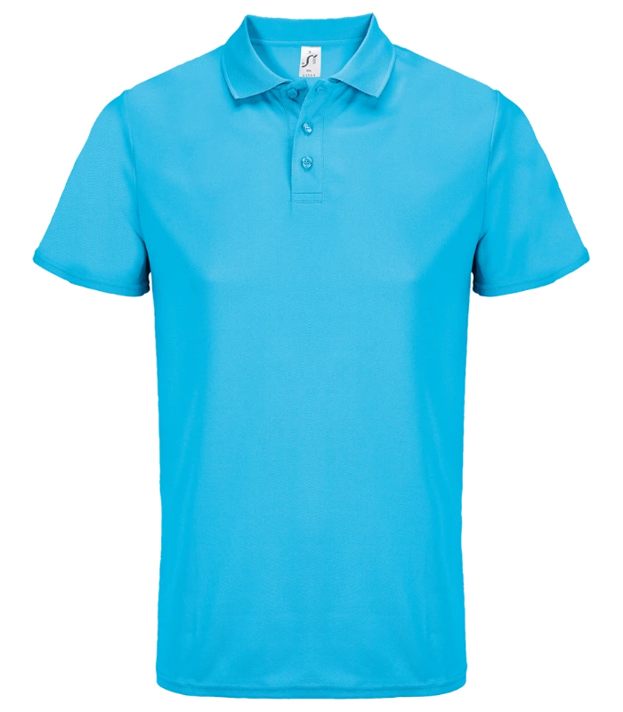 SOL'S SOL'S Unisex Pitcher Recycled Polyester Piqué Polo Shirt in AQA