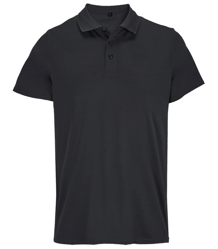 SOL'S SOL'S Unisex Pitcher Recycled Polyester Piqué Polo Shirt in BLK