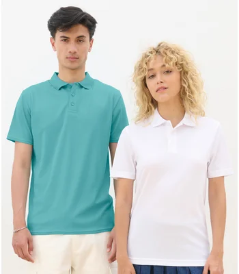 SOL'S SOL'S Unisex Pitcher Recycled Polyester Piqué Polo Shirt in WHI