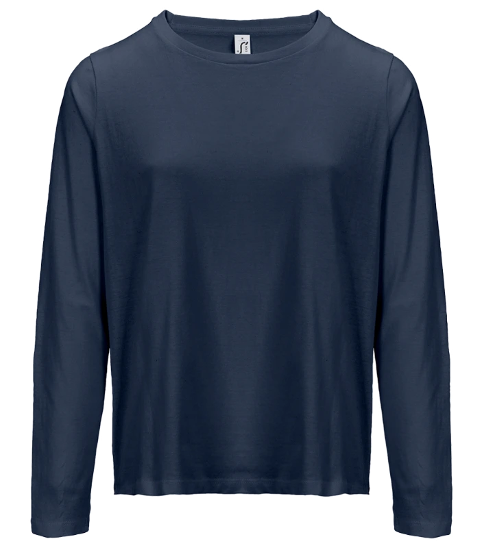 SOL'S SOL'S Ladies Monarch Long Sleeve T-Shirt in NAV