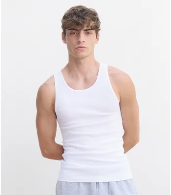 SOL'S SOL'S Pablo Ribbed Tank Top in WHI