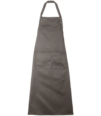 NEOBLU NEOBLU Edgar Poly/Cotton Bib Apron in Soft Grey