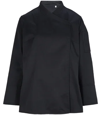 NEOBLU NEOBLU Ladies Long Sleeve Chef's Jacket in Deep Black