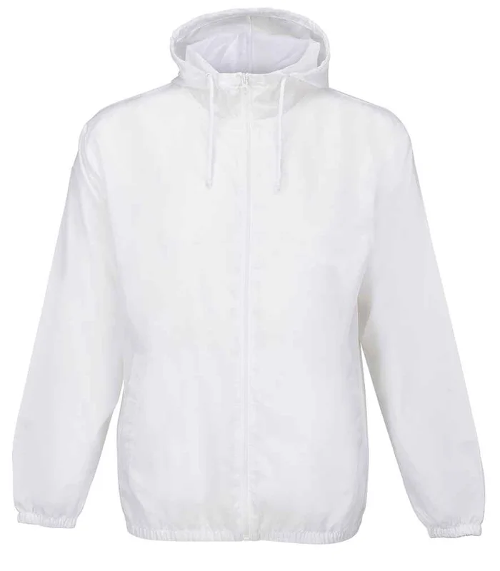 SOL'S SOL'S Shield Unisex Windbreaker Jacket in White