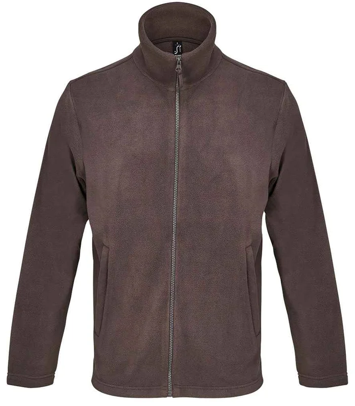 SOL'S SOL'S Unisex Nitro Micro Fleece Jacket in Dark Chocolate