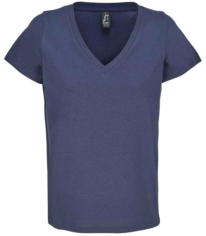 SOL'S SOL'S Ladies Regent V Neck T-Shirt in French Navy