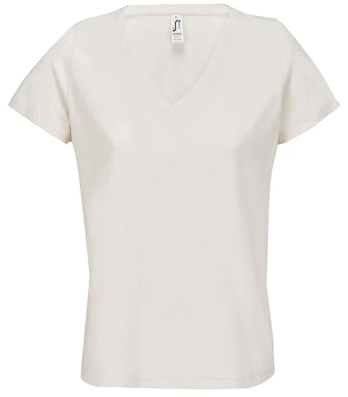 SOL'S SOL'S Ladies Regent V Neck T-Shirt in Off White